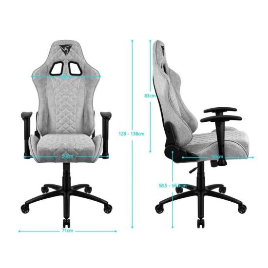 Cadeira Gamer ThunderX3 TGC12 Loft Cinza por 1.299,70 à vista no boleto/pix ou parcele em até 12x sem juros. Compre na loja Tx3brasil!