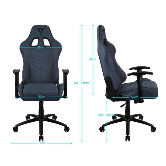 Cadeira Gamer ThunderX3 TGC12 Loft Azul por 1.299,70 à vista no boleto/pix ou parcele em até 12x sem juros. Compre na loja Tx3brasil!