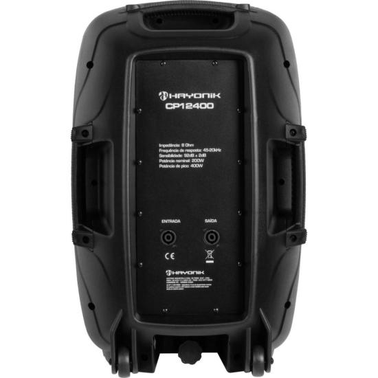 Caixa de Som Passiva HAYONIK CP-12400 400W Preta por 999,00 à vista no boleto/pix ou parcele em até 10x sem juros. Compre na loja Mundomax!
