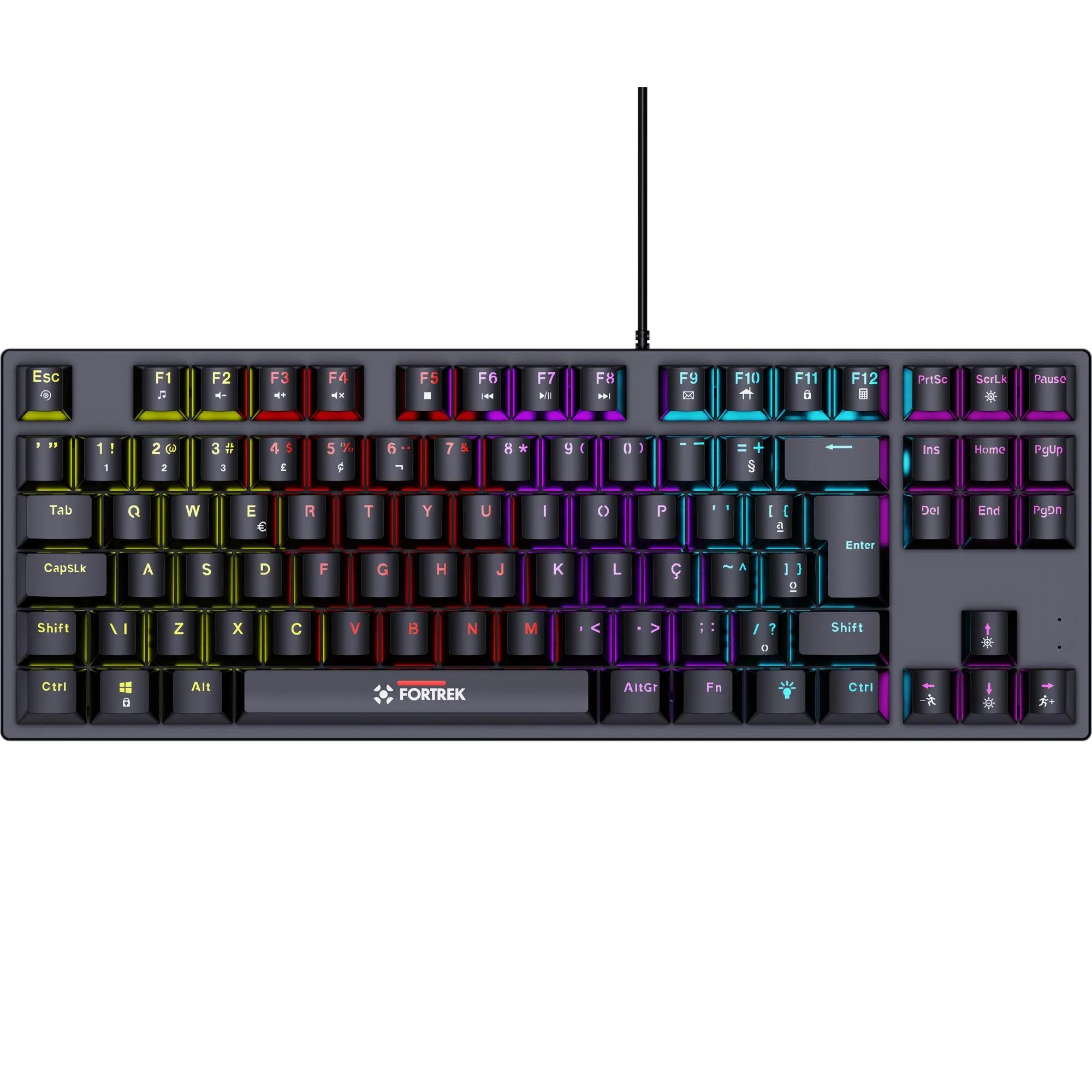 Teclado Gamer Mecânico Fortrek Gravity 80 TKL Preto (82996)