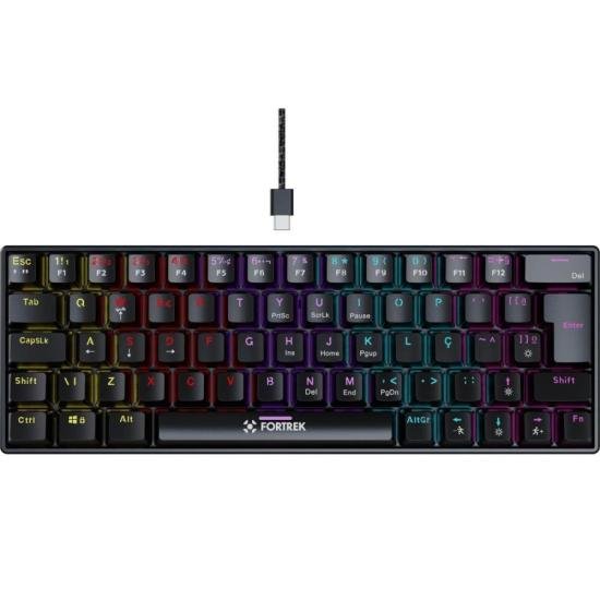 Teclado Gamer Mecânico Fortrek Gravity 65 Compact Switch Outemu Red B por 182,69 à vista no boleto/pix ou parcele em até 7x sem juros. Compre na loja Fortrek!