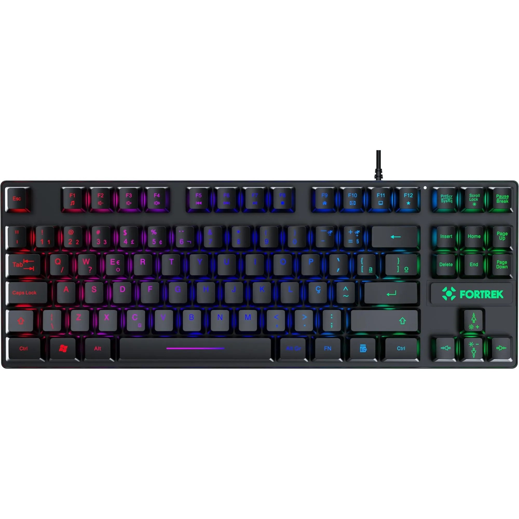 Teclado Gamer Fortrek Fearless 80 TKL Preto por 0,00 à vista no boleto/pix ou parcele em até 1x sem juros. Compre na loja Mundomax!