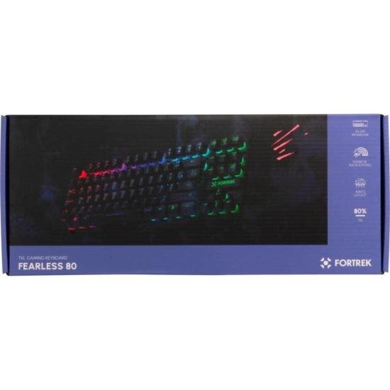 Teclado Gamer Fortrek Fearless 80 TKL Preto por 79,00 à vista no boleto/pix ou parcele em até 3x sem juros. Compre na loja Mundomax!