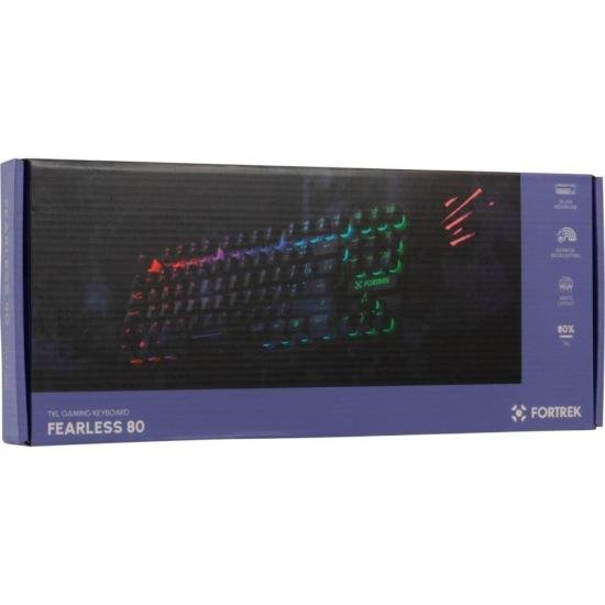 Teclado Gamer Fortrek Fearless 80 TKL Preto por 79,00 à vista no boleto/pix ou parcele em até 3x sem juros. Compre na loja Mundomax!