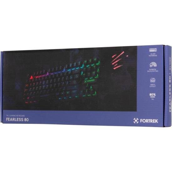 Teclado Gamer Fortrek Fearless 80 TKL Preto por 79,00 à vista no boleto/pix ou parcele em até 3x sem juros. Compre na loja Mundomax!