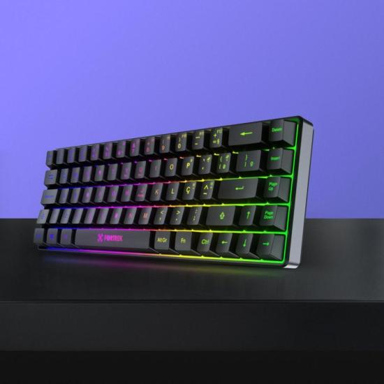 Teclado Gamer Fortrek Fearless 65 Compact Preto por 81,61 à vista no boleto/pix ou parcele em até 3x sem juros. Compre na loja Fortrek!