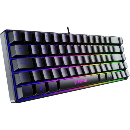 Teclado Gamer Fortrek Fearless 65 Compact Preto por 81,61 à vista no boleto/pix ou parcele em até 3x sem juros. Compre na loja Fortrek!
