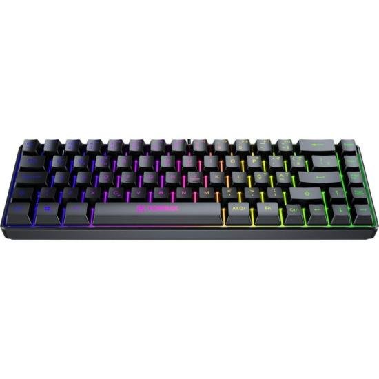 Teclado Gamer Fortrek Fearless 65 Compact Preto por 81,61 à vista no boleto/pix ou parcele em até 3x sem juros. Compre na loja Fortrek!