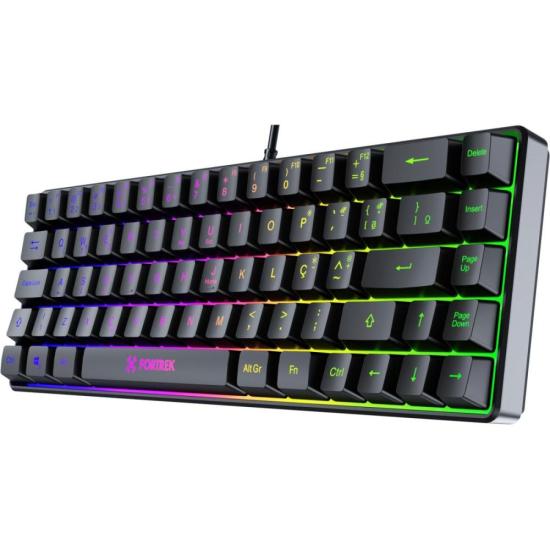 Teclado Gamer Fortrek Fearless 65 Compact Preto por 81,61 à vista no boleto/pix ou parcele em até 3x sem juros. Compre na loja Fortrek!