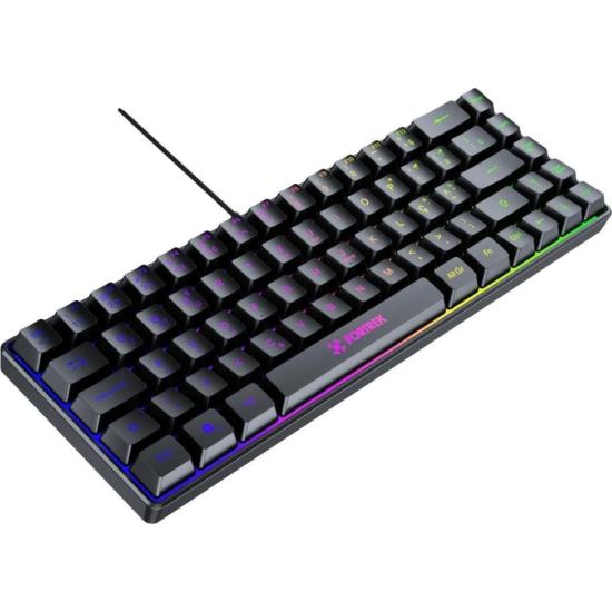 Teclado Gamer Fortrek Fearless 65 Compact Preto por 81,61 à vista no boleto/pix ou parcele em até 3x sem juros. Compre na loja Fortrek!