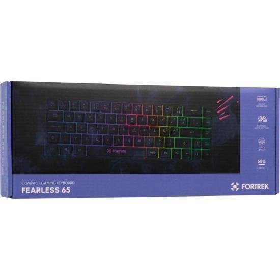 Teclado Gamer Fortrek Fearless 65 Compact Preto por 81,61 à vista no boleto/pix ou parcele em até 3x sem juros. Compre na loja Fortrek!