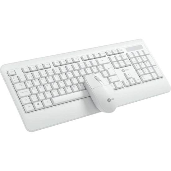 Kit Teclado e Mouse Sem Fio Lecoo KW202 Branco por 150,00 à vista no boleto/pix ou parcele em até 6x sem juros. Compre na loja Mundomax!