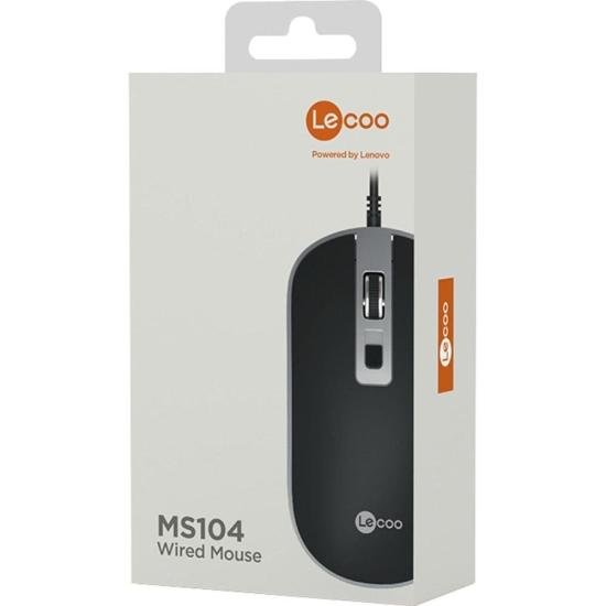 Mouse Lecoo MS104 Preto por 44,00 à vista no boleto/pix ou parcele em até 1x sem juros. Compre na loja Mundomax!