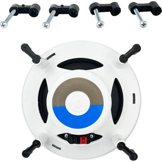 Kit Arandela 6\" Leson 2LSREDBR 70W RMS Redonda Branca por 480,00 à vista no boleto/pix ou parcele em até 10x sem juros. Compre na loja Mundomax!