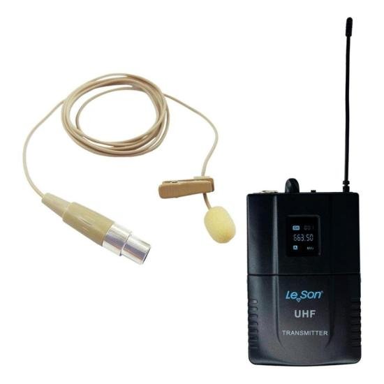 Sistema de Microfone Duplo Sem Fio Headset Lapela Leson LS902 Bege por 959,99 à vista no boleto/pix ou parcele em até 10x sem juros. Compre na loja Mundomax!