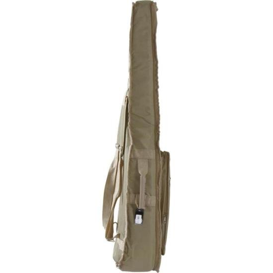 Capa para Violão Folk Extra c/ Bolso Cargo Nylon 600 Bege Mundomax por 179,00 à vista no boleto/pix ou parcele em até 7x sem juros. Compre na loja Mundomax!