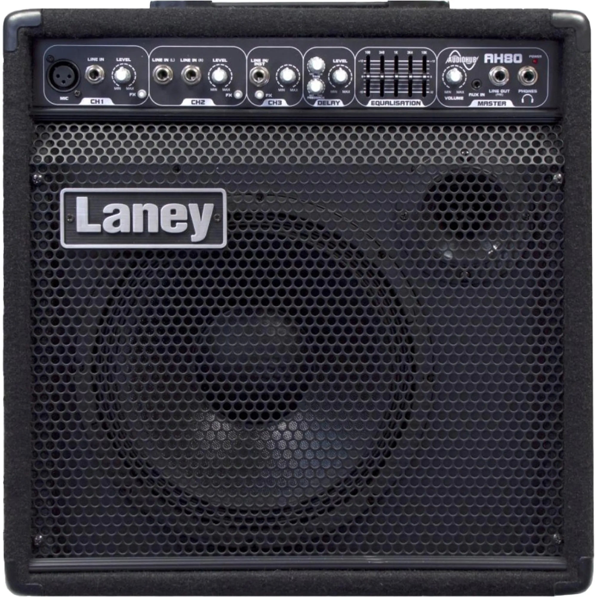 Amplificador Para Instrumentos Laney AH80 Preto por 3.870,00 à vista no boleto/pix ou parcele em até 12x sem juros. Compre na loja Mundomax!