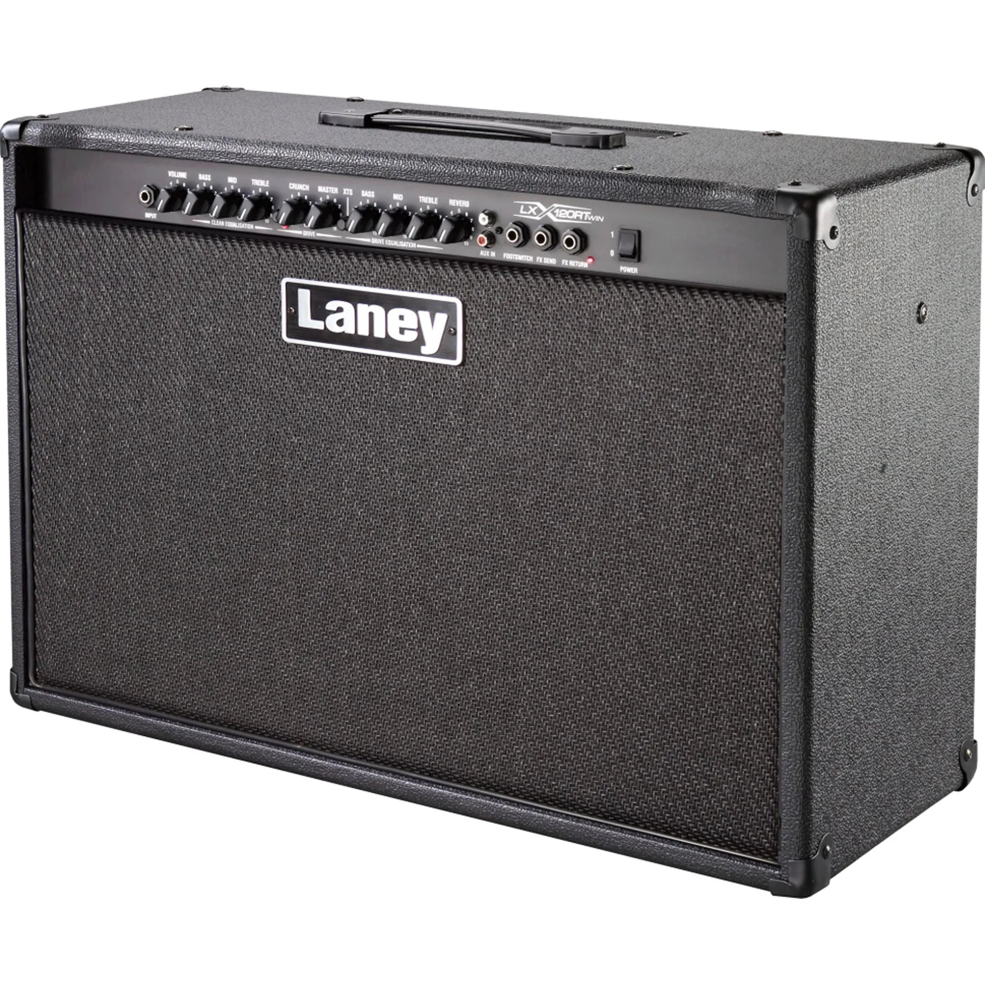 Amplificador Para Guitarra Laney LX120RT Preto por 0,00 à vista no boleto/pix ou parcele em até 1x sem juros. Compre na loja Mundomax!