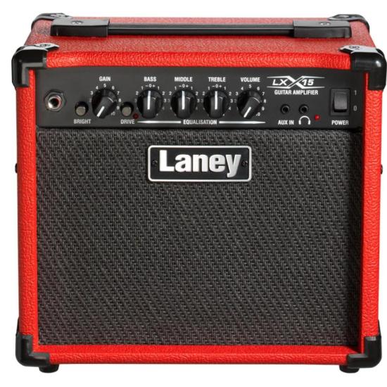 Amplificador de Guitarra Laney LX15R 110v Vermelho por 999,99 à vista no boleto/pix ou parcele em até 10x sem juros. Compre na loja Mundomax!