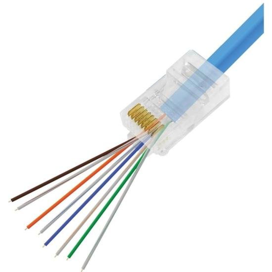Plug Modular Cat6 RJ45 Storm - Pct / 10 por 4,99 à vista no boleto/pix ou parcele em até 1x sem juros. Compre na loja Mundomax!