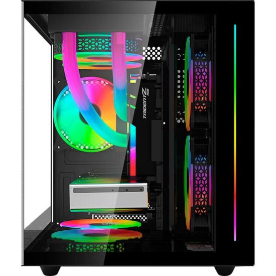 Gabinete Gamer C3Tech Aquarius MT-G810 Sem Fans Preto por 299,99 à vista no boleto/pix ou parcele em até 10x sem juros. Compre na loja Mundomax!