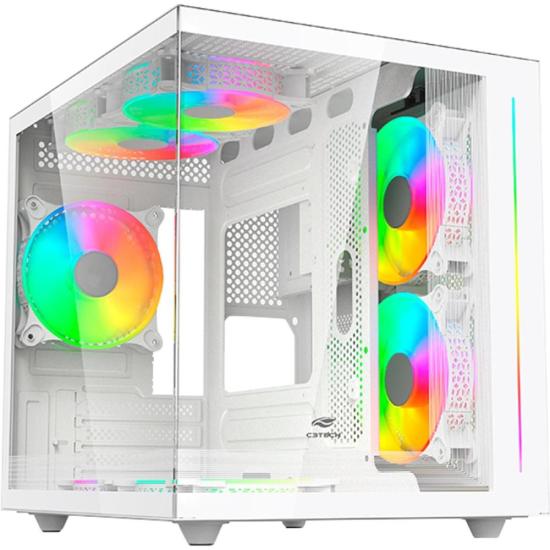 Gabinete Gamer C3Tech Aquarius MT-G810 Sem Fans Branco por 309,99 à vista no boleto/pix ou parcele em até 10x sem juros. Compre na loja Mundomax!