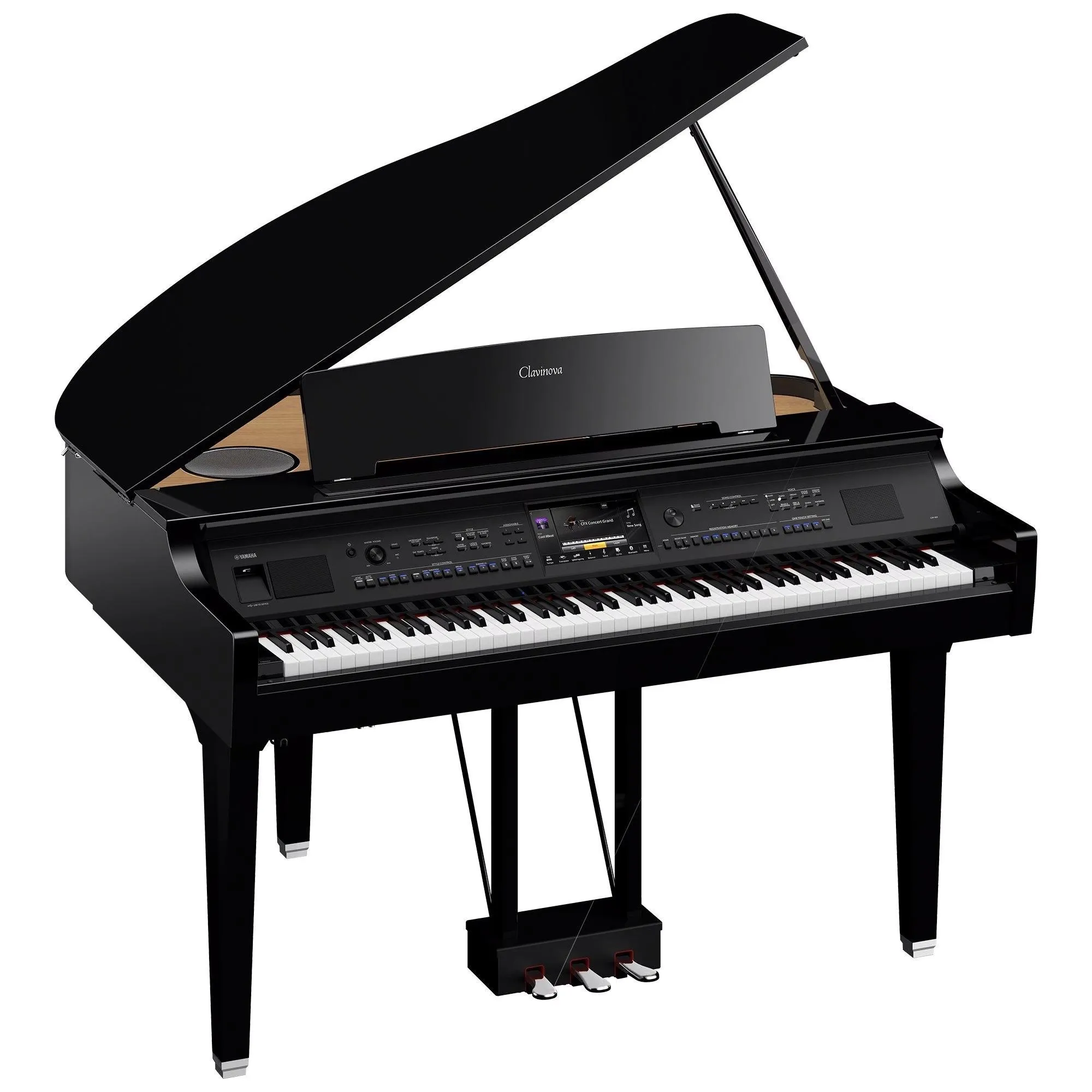 Piano de Cauda Yamaha CVP909GP Digital Preto Polido por 0,00 à vista no boleto/pix ou parcele em até 1x sem juros. Compre na loja Mundomax!
