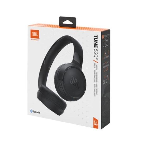 Fone JBL Tune 520BT Bluetooth Preto por 279,00 à vista no boleto/pix ou parcele em até 10x sem juros. Compre na loja Mundomax!