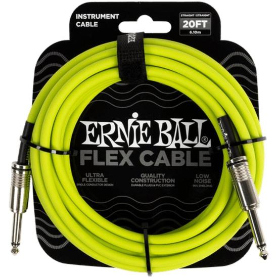 Cabo Para Instrumento 6m Verde P06419 Ernie Ball por 189,99 à vista no boleto/pix ou parcele em até 7x sem juros. Compre na loja Mundomax!