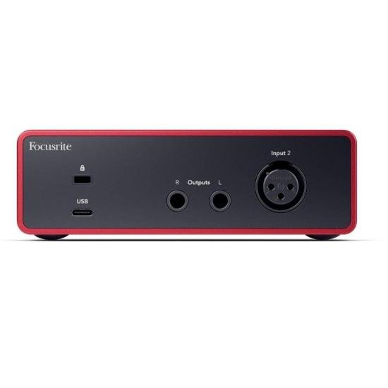 Interface de Áudio Focusrite Scarlett Solo 4th Geração vermelho por 1.619,99 à vista no boleto/pix ou parcele em até 12x sem juros. Compre na loja Mundomax!
