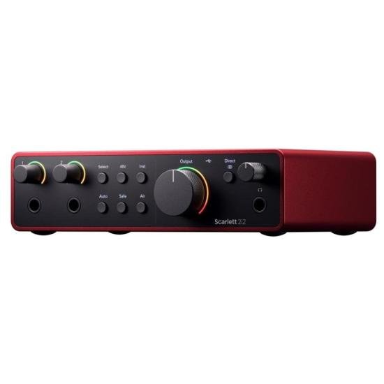 Interface de Áudio Focusrite Scarlett 2I2 4th Geração Vermelho por 2.899,00 à vista no boleto/pix ou parcele em até 12x sem juros. Compre na loja Mundomax!