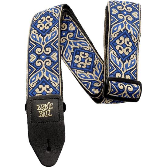 Correia Jacquard Tribal Azul Ernie Ball por 202,99 à vista no boleto/pix ou parcele em até 8x sem juros. Compre na loja Mundomax!
