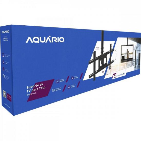 Suporte de Teto Para TV 37-75\" SAV-6000 Aquário por 150,00 à vista no boleto/pix ou parcele em até 6x sem juros. Compre na loja Mundomax!