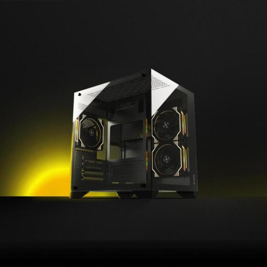 Gabinete Gamer Fortrek Clarity Preto Lateral Vidro por 253,00 à vista no boleto/pix ou parcele em até 10x sem juros. Compre na loja Mundomax!