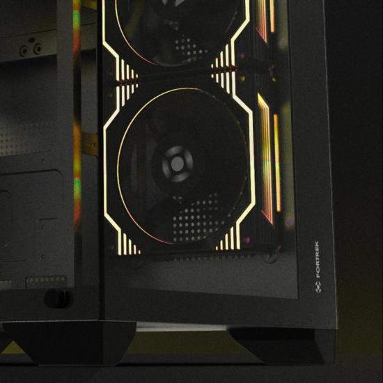 Gabinete Gamer Fortrek Clarity Preto Lateral Vidro por 253,00 à vista no boleto/pix ou parcele em até 10x sem juros. Compre na loja Mundomax!