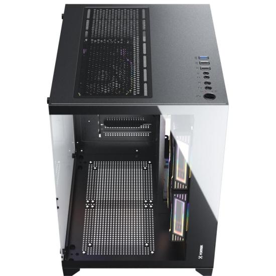 Gabinete Gamer Fortrek Clarity Preto Lateral Vidro por 253,00 à vista no boleto/pix ou parcele em até 10x sem juros. Compre na loja Mundomax!