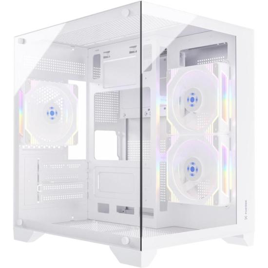 Gabinete Gamer Fortrek Clarity Branco Lateral Vidro por 256,88 à vista no boleto/pix ou parcele em até 10x sem juros. Compre na loja Fortrek!