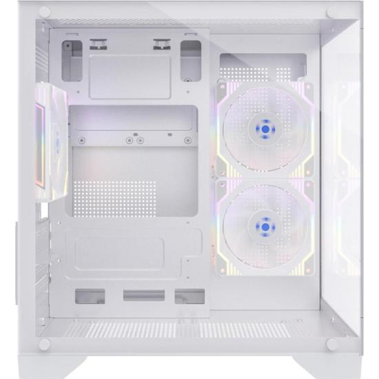 Gabinete Gamer Fortrek Clarity Branco Lateral Vidro por 256,88 à vista no boleto/pix ou parcele em até 10x sem juros. Compre na loja Fortrek!