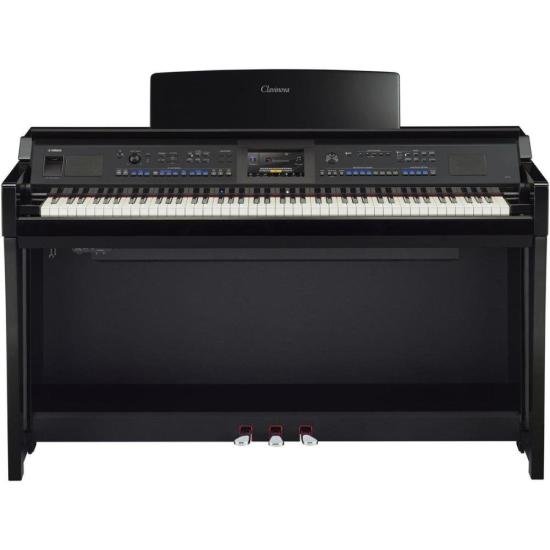Piano Yamaha Clavinova CVP-905 Digital Preto Polido por 0,00 à vista no boleto/pix ou parcele em até 1x sem juros. Compre na loja Mundomax!