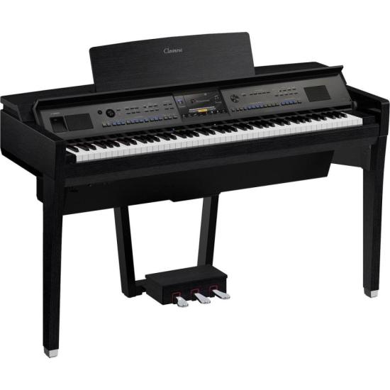 Piano Yamaha Clavinova CVP-909 Digital Preto por 0,00 à vista no boleto/pix ou parcele em até 1x sem juros. Compre na loja Mundomax!