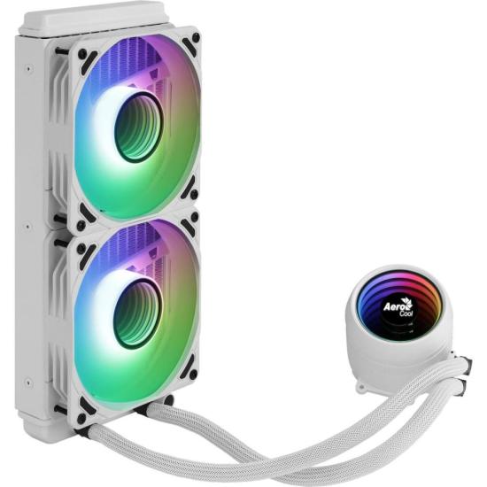 Water Cooler Aerocool Mirage L240 Branco por 591,29 à vista no boleto/pix ou parcele em até 10x sem juros. Compre na loja Aerocool!