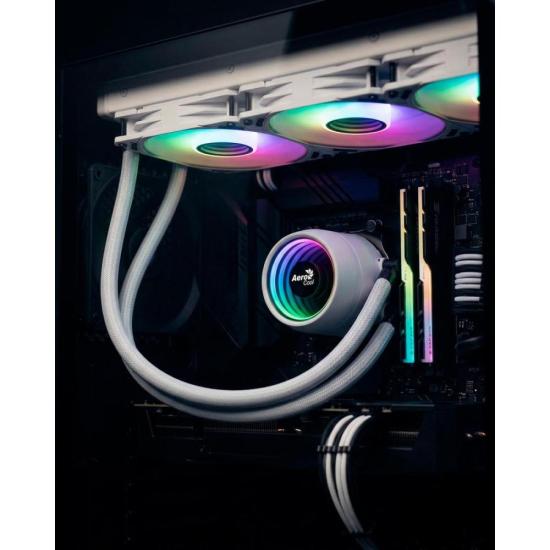 Water Cooler Aerocool Mirage L360 Branco por 752,58 à vista no boleto/pix ou parcele em até 10x sem juros. Compre na loja Aerocool!