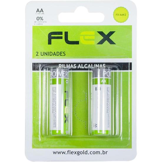 Pilha Alcalina AA 1.5V (C/2 Pilhas) Flex por 4,99 à vista no boleto/pix ou parcele em até 1x sem juros. Compre na loja Mundomax!