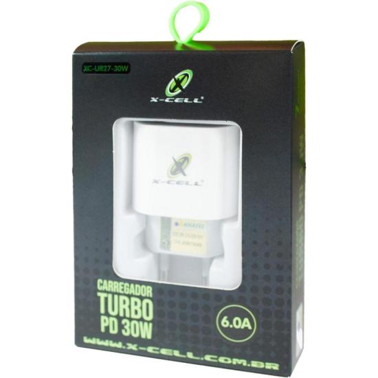 Carregador Turbo 6A 30w USB-C XC-UR27 Flex por 32,00 à vista no boleto/pix ou parcele em até 1x sem juros. Compre na loja Mundomax!
