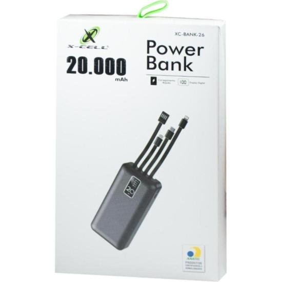 Carregador Power Bank 20000 XC-BANK-26 Flex por 129,99 à vista no boleto/pix ou parcele em até 5x sem juros. Compre na loja Mundomax!