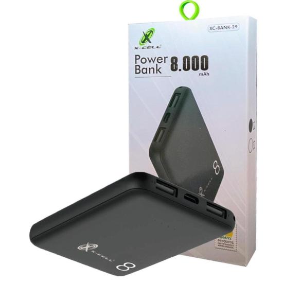 Carregador Power Bank 8000 XC-BANK-29 Flex por 82,00 à vista no boleto/pix ou parcele em até 3x sem juros. Compre na loja Mundomax!