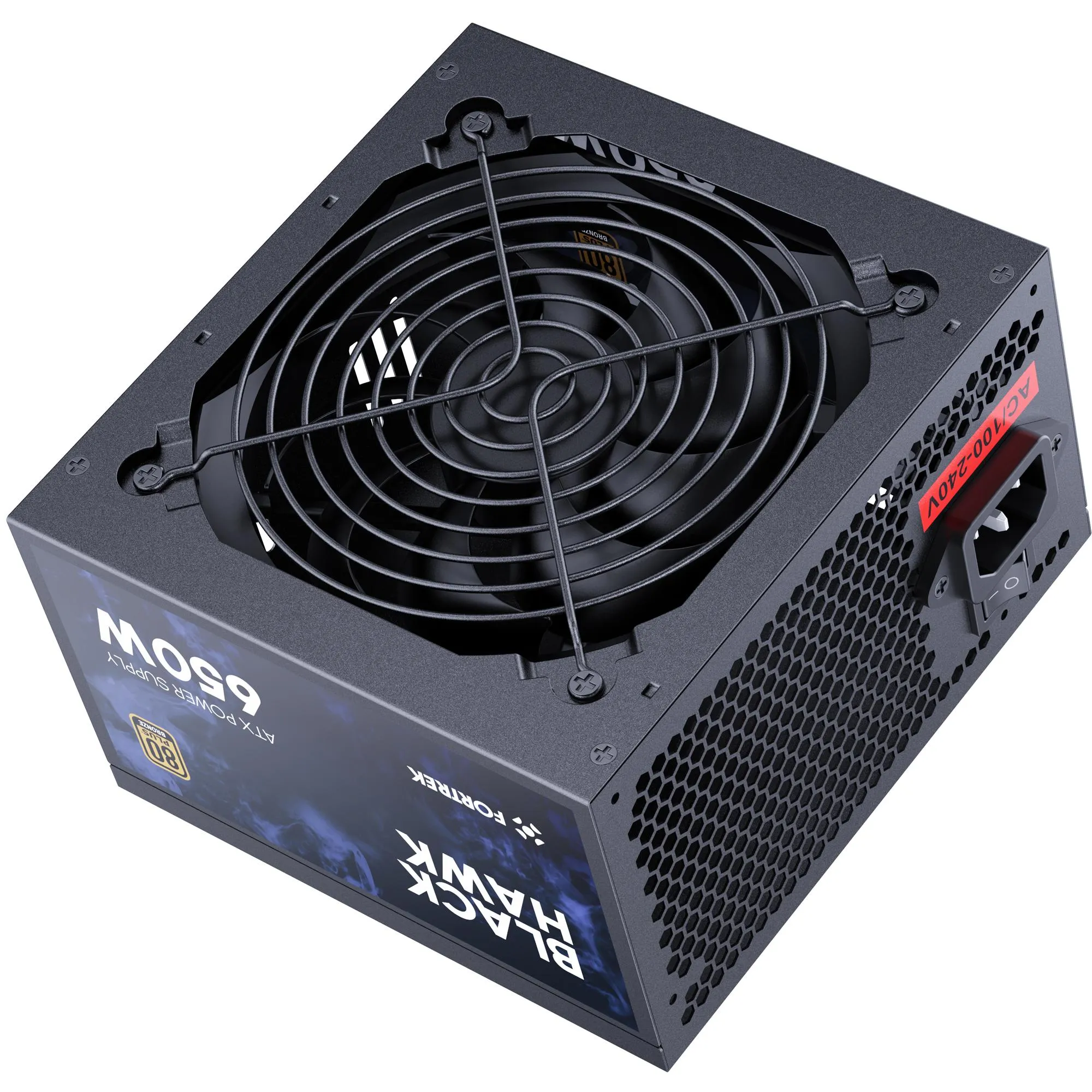 Fonte Gamer ATX Fortrek Black Hawk 650W 80 Plus Bronze PFC Ativo (83589)