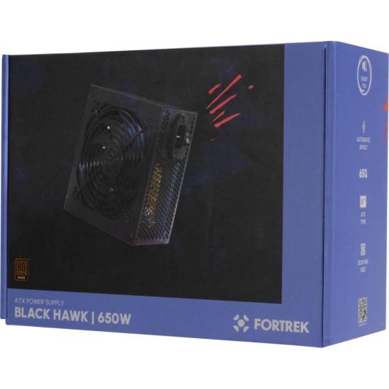 Fonte Gamer ATX Fortrek Black Hawk 650W 80 Plus Bronze PFC Ativo por 386,99 à vista no boleto/pix ou parcele em até 10x sem juros. Compre na loja Fortrek!