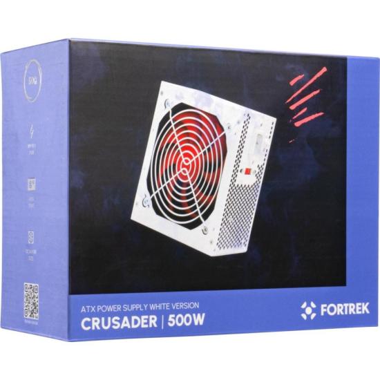 Fonte Gamer ATX Fortrek Crusader 500W Branca por 199,00 à vista no boleto/pix ou parcele em até 7x sem juros. Compre na loja Mundomax!