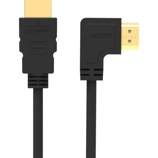 Cabo HDMI 2.0 4K 90º 1.5m Preto 4K90-015 Fortrek por 21,00 à vista no boleto/pix ou parcele em até 1x sem juros. Compre na loja Mundomax!